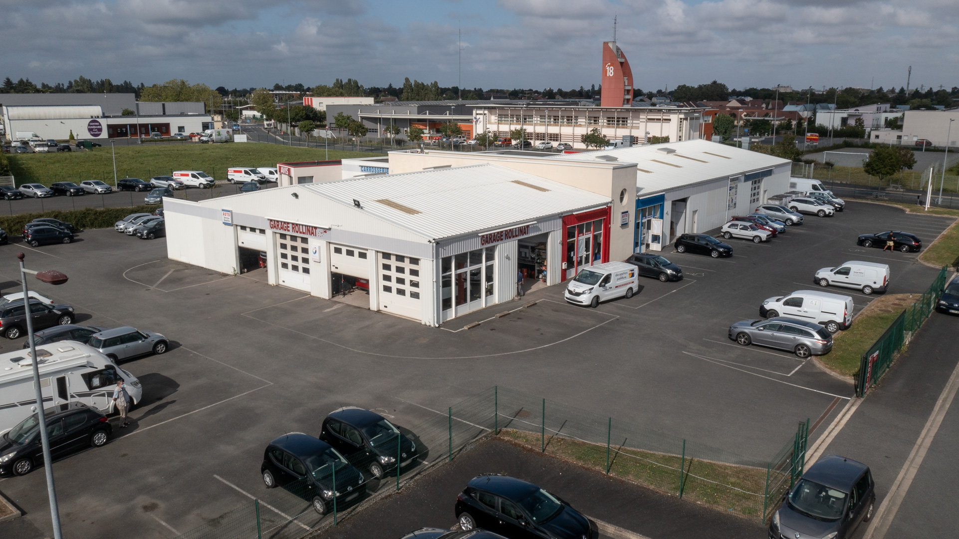 Vue aérienne du Garage Rollinat